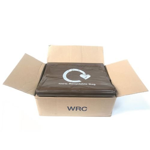 100% Recyclable Brown  Plastic Sacks - Box Of 200