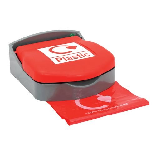 Wall Mounted Sackholder  With Red Lid For Plastic