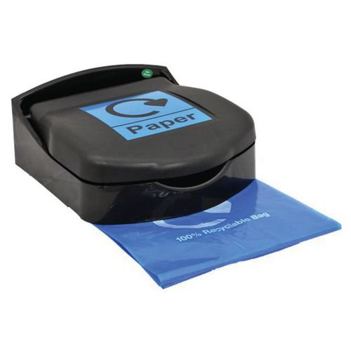 Wall Mounted Sackholder  With Blue Lid For Paper