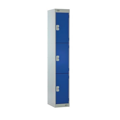 Locker Three Door1800X300X450  - Blue Door