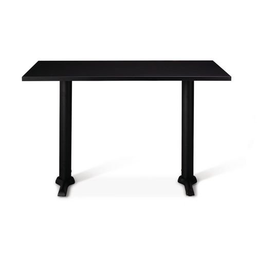 Phoenix Twin Dining Base  And 1200 X 700mm Black Mfc Top