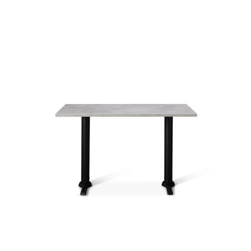 Phoenix Twin Dining Base  And 1200 X 700mm Concrete Mfc Top