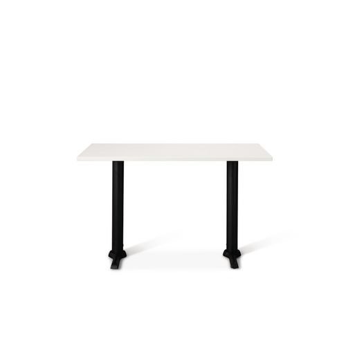 Phoenix Twin Dining Base  And 1200 X 700mm White Mfc Top
