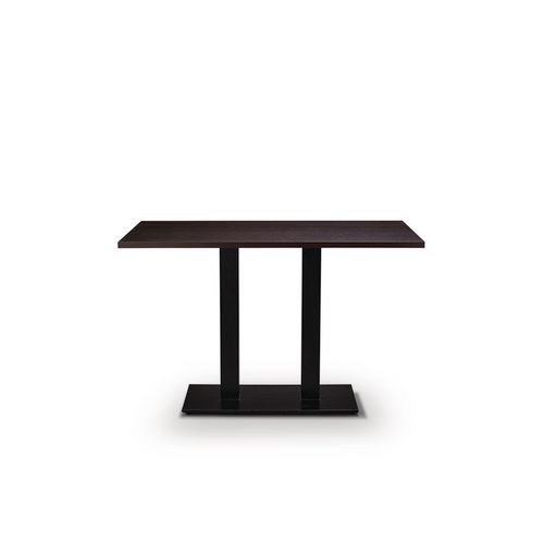 Black Cast Metal Dining  Base And 1200 X 700mm Wenge Mfc Top