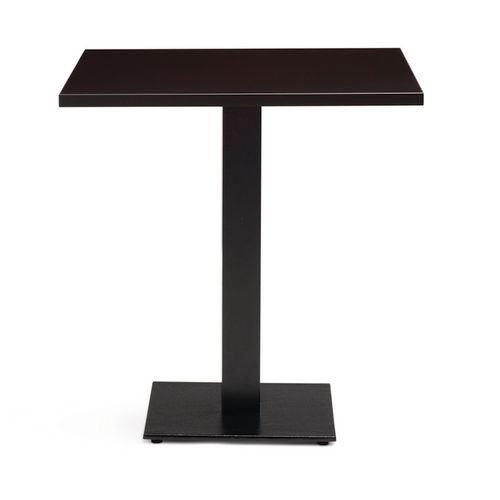 Black Cast Metal Dining  And 700mm Square Black Cast Metal Mfc Top
