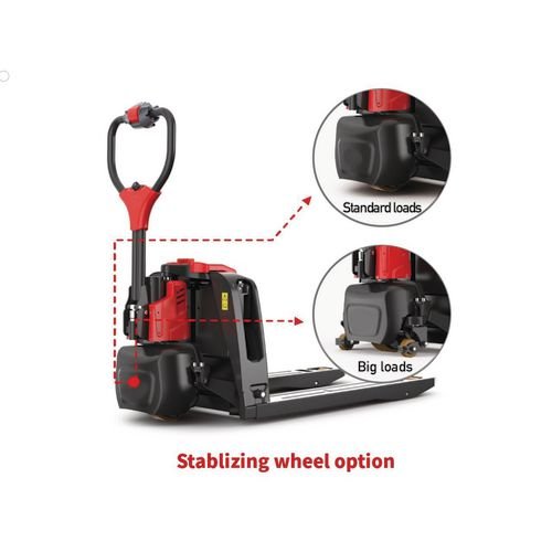 Electric Pallet Truck, 1500Kg, Stabilising Wheels, Capacity, 560 X 1150mm, Li 24V 20Ah