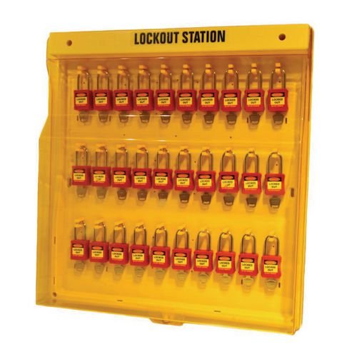 Lockout Board - 30  Padlock Station With No Cover