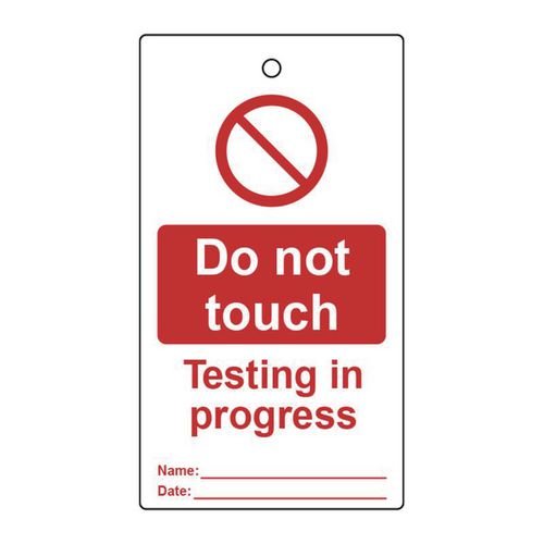 Lockout Tags - Do Not  Touch (Single Sided 10 Pack)