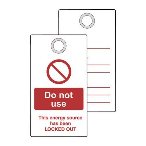 Lockout Tag With Eyelet-  Do Not Use (Double Sided, Single)