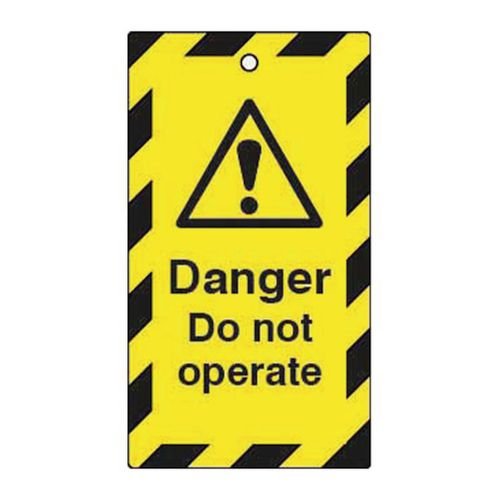 Lockout Tags - Danger Do  Not Operate (Double Sided 10 Pack)