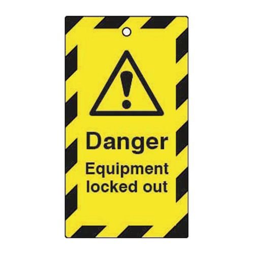 Lockout Tags - Danger Equipment  Locked Out (Double Sided 10 Pack)