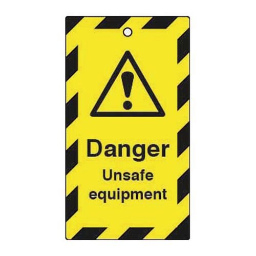 Lockout Tags - Danger Unsafe  Equipment (Double Sided 10 Pack)