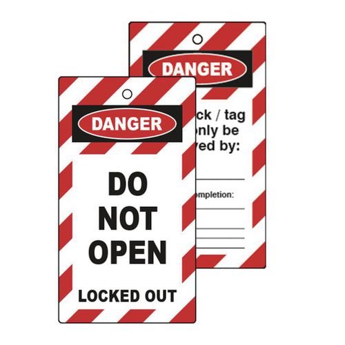 Lockout Tags - Do Not  Open (Double Sided 10 Pack)