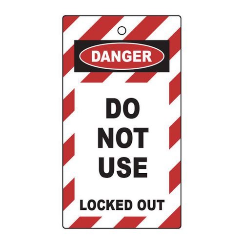 Lockout Tags - Do Not  Use (Double Sided 10 Pack)