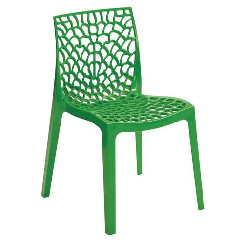 Zest Polypropylene Chair  For Contract Use - Brilliant Green