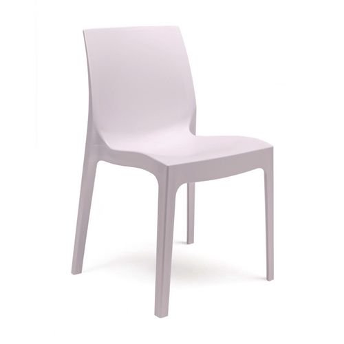 Strata Polypropylene Chair For  Contract Use - Grey Lilac - Pack Of 4 Chairs