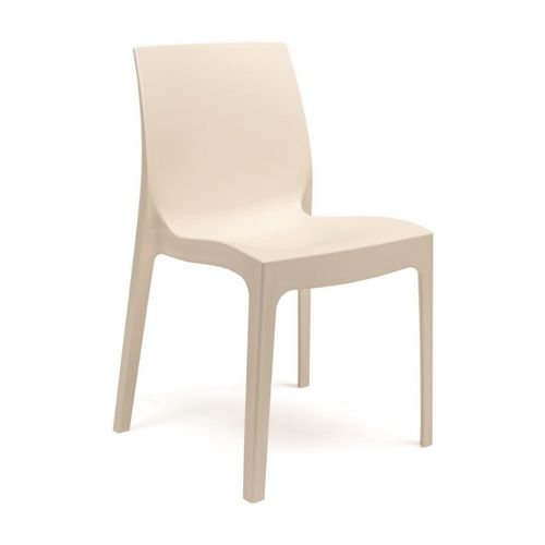 Strata Polypropylene Chair For  Contract Use - Vanilla Cream - Pack Of 4 Chairs