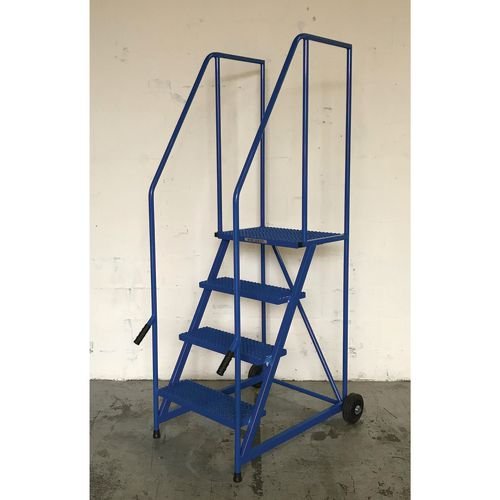 4 Tread Push And Lift  Mobile Safety Step Painted