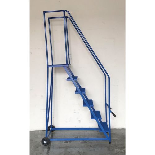 6 Tread Push And Lift  Mobile Safety Step Painted