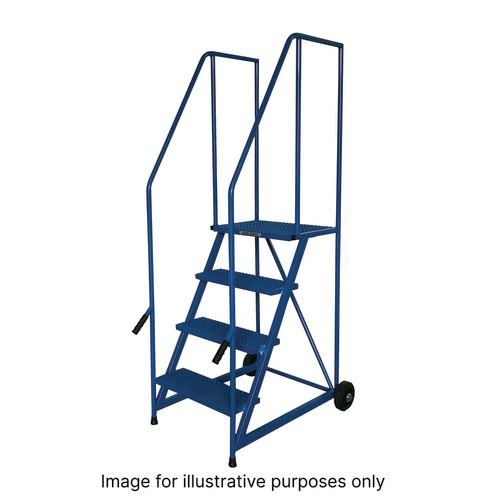 3 Tread Push And Lift  Mobile Safety Step Painted