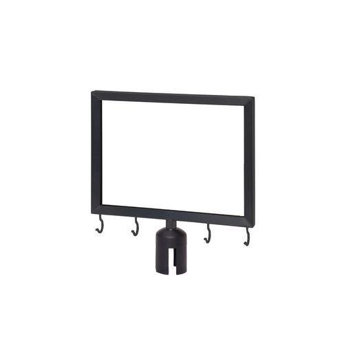 Umbrella Black Sign  Frame With Post Adapter
