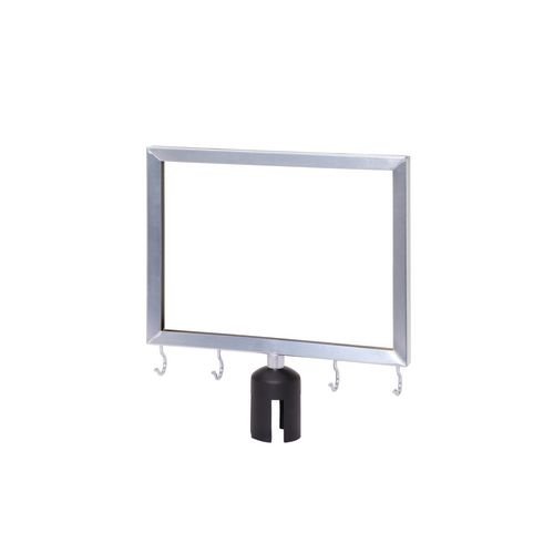 Umbrella Polished Chrome  Sign Frame With Post Adapter