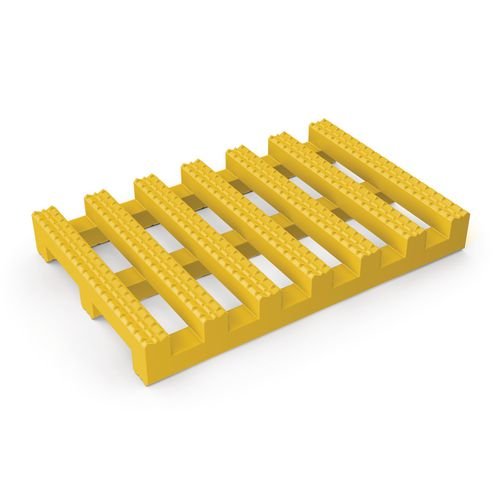 Roof Walkway Matting, Crossgrip  20/20, Yellow, 1220mm X 10M Roll