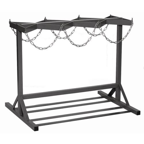 Cylinder Floor Rack -  Double Sided - 6 Cylinders - Grey