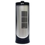 12" Mini Towerfan Black and Silver