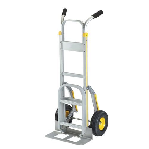 Aluminium Folding Sack Truck,  With Stair Guide, 200Kg Capacity
