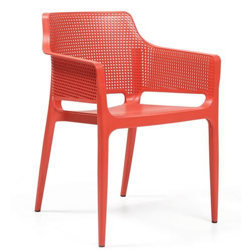 Boom Polypropylene Armchair  For Contract Use   Terracotta Red