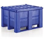Pack of 4 Palletboxcb 3 Hdpe Blue with 4 Blue Lids