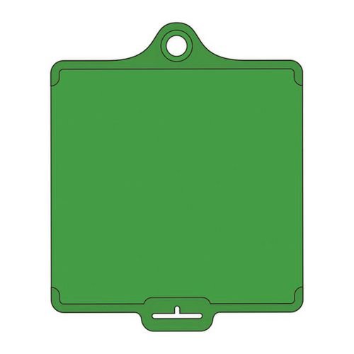 Assettag Flex Medium -  Green Plain No Print (Pack Of 10)