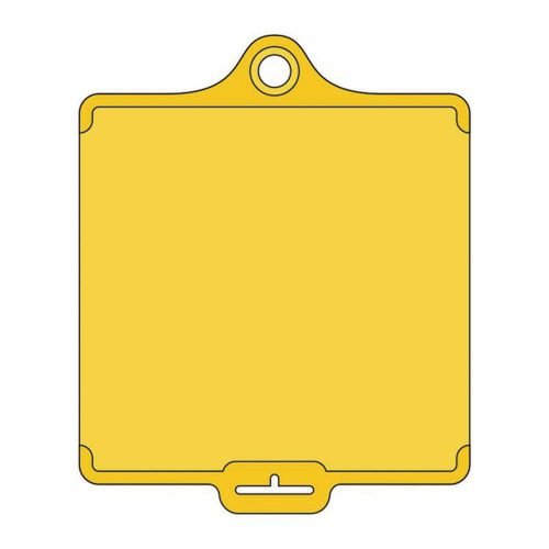Assettag Flex Medium -  Yellow Plain No Print (Pack Of 10)