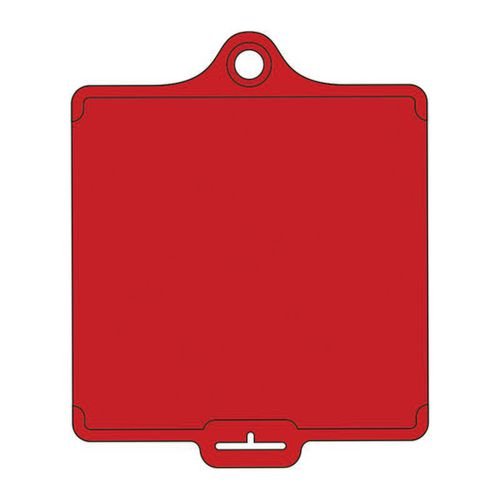 Assettag Flex Medium -  Red Plain No Print (Pack Of 10)