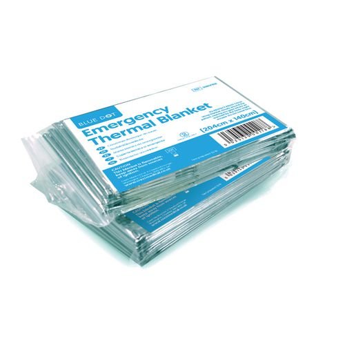 Emergency Thermal  Blanket 204Cm X 140Cm - Pack Of 10