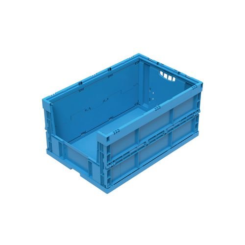 Folding Crate 600 X 400  X 300 Without Lid Side Open Access