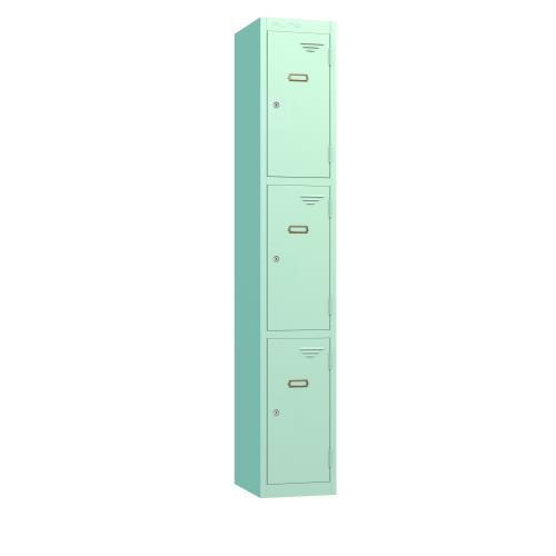Retro 3 Door 1800 X 300  X 300 Cam Lock - Mint Green