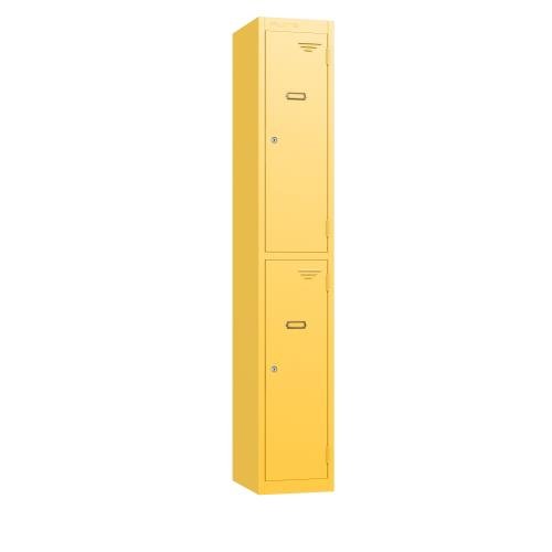 Retro 2 Door 1800 X  300 X 300 Cam Lock - Yellow
