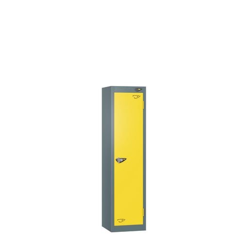 Low Tier Education 1 Door 1200  X  300 X 450 Hasp Locks Slate Body Green Door