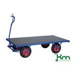 Heavy Duty Braked Turntable Truck 2500 X 1000 with Puncture Proof Tyres