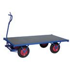 Heavy Duty Braked Turntable Truck 3000 mm Long with Puncture Proof Tyres