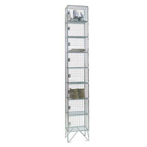 8 Door Nest Of 1  Mesh Locker - 457mm Deep