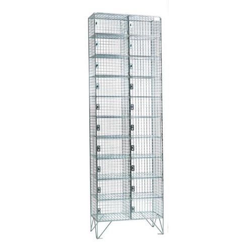 10 Door Nest Of 2  Mesh Locker - 457mm Deep