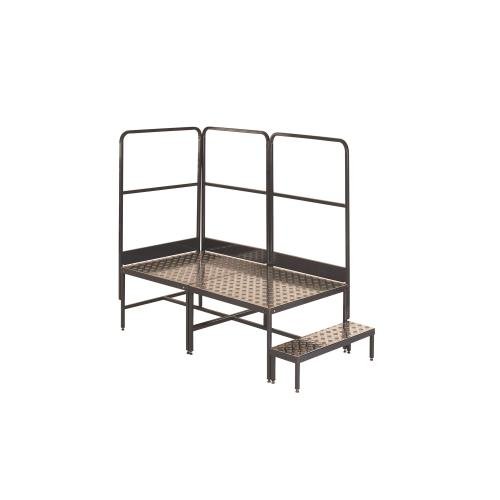 Climb It 2 Inline Platform -  2X 800 X 800 X 500 - 1 Tread , 3 Handrails