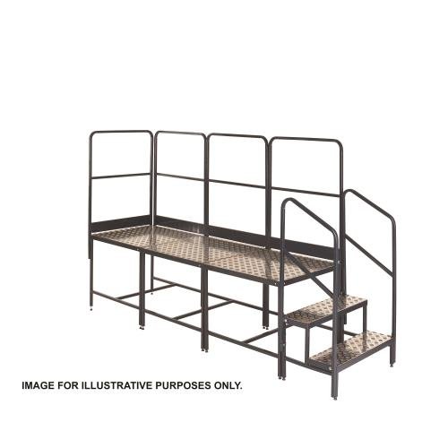 Climb It 3 Inline Platform -  3X 800 X 800 X 750 - 2 Tread , 4 Handrails