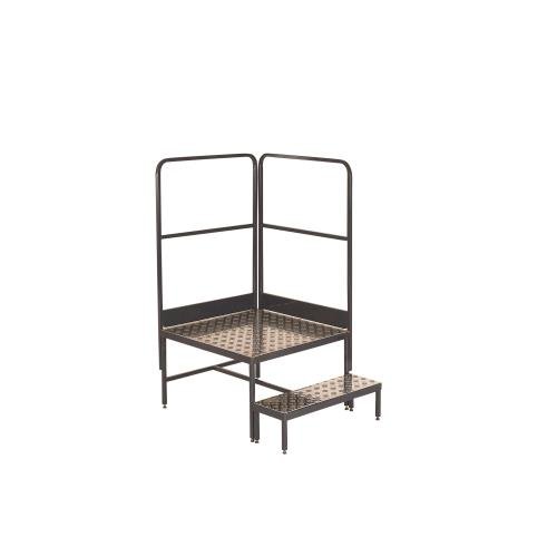 Climb It Platform - 800  X 800 X 500 - 1 Tread , 2 Handrails