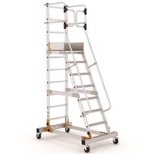 Climb-It Mobile Steps  With Safety Gate - 8 Tread