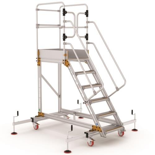 Climb-It Extra Large Platform Safety  Steps With Adjustable Stabilisers - 6 Tread