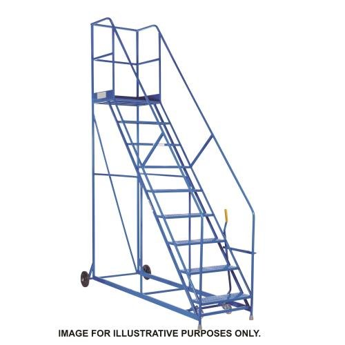 Climb-It  Uk Easy Climb Step  - 600mm Platform - 8 Tread - Blue